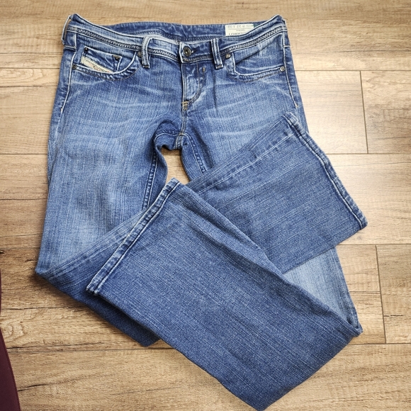 Diesel LOWKY B.C Stretch women's low-rise bootcut flare distressed W 27 32 L - Picture 5 of 16